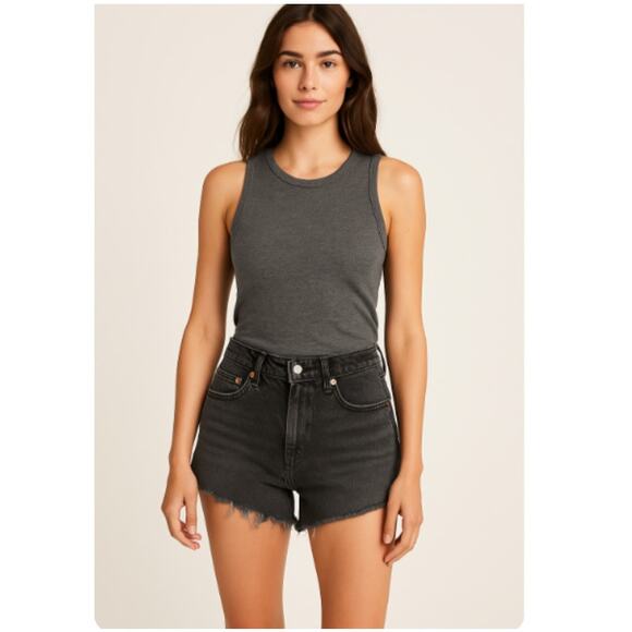 Levi's Premium Denim 501 Original Shorts SZ W30 Black S58022 56327-0046 - Picture 1 of 6
